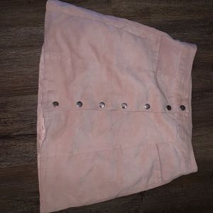 Light Pink Button Up Skirt